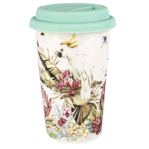 Landmark Fauna & Flora Tea Coffee Cockatoo Travel Mug Cup