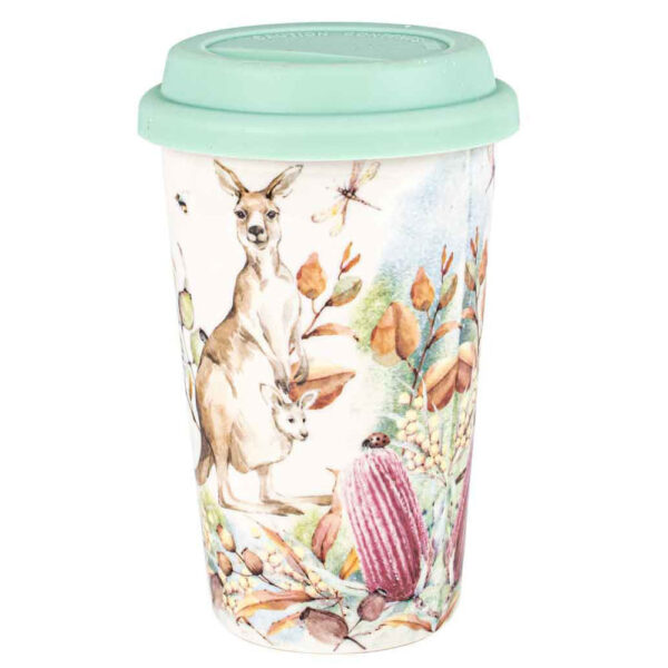Landmark Fauna & Flora Tea Coffee Kangaroo Travel Mug Cup