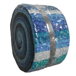 Batik Quilting Patchwork Sewing Jelly Roll Blues 2.5 Inch Fabrics