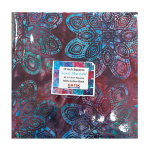 Batik Quilting Patchwork Jewel Mandala Layer Cake 10 Inch Fabrics