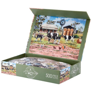 A Farming Life 500pc Mother and Calf Jigsaw Puzzle