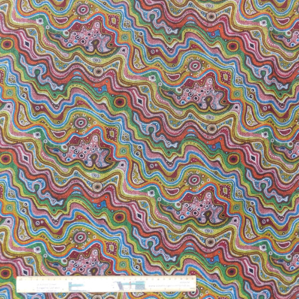 Quilting Patchwork Sewing Fabric Aboriginal Mugungalyi 50x55cm FQ