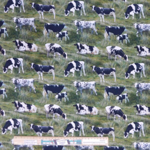 Quilting Patchwork Sewing Fabric Freesian Cows 50x55cm FQ