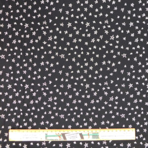 Quilting Patchwork Sewing Fabric Monochrome Stars 50x55cm FQ