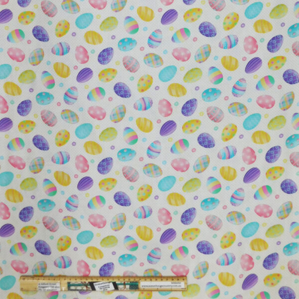 Quilting Patchwork Sewing Fabric Easter Eggs 50x55cm FQ