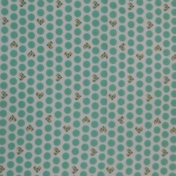 Quilting Patchwork Sewing Fabric Storybook Aqua Spots 50x55cm FQ