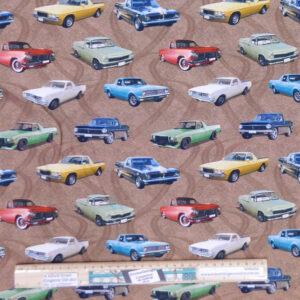 Quilting Patchwork Sewing Fabric Aussie Icons Cars B 50x55cm FQ