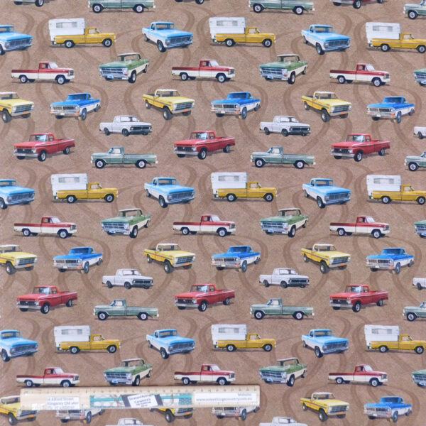 Quilting Patchwork Sewing Fabric Aussie Icons Cars 50x55cm FQ