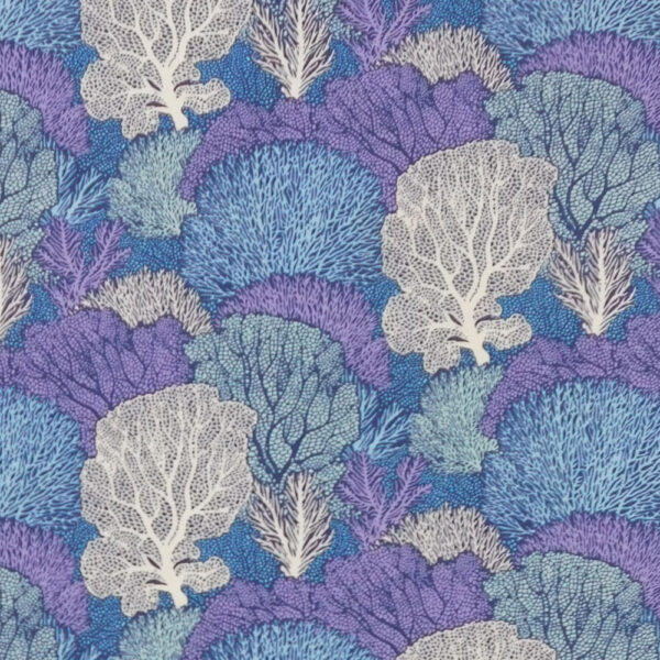 Quilting Patchwork Fabric TILDA Cotton Beach Coral Blue 50x55cm FQ