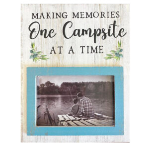 Country Wooden Photo Frame Making Memories Campsite Plaque
