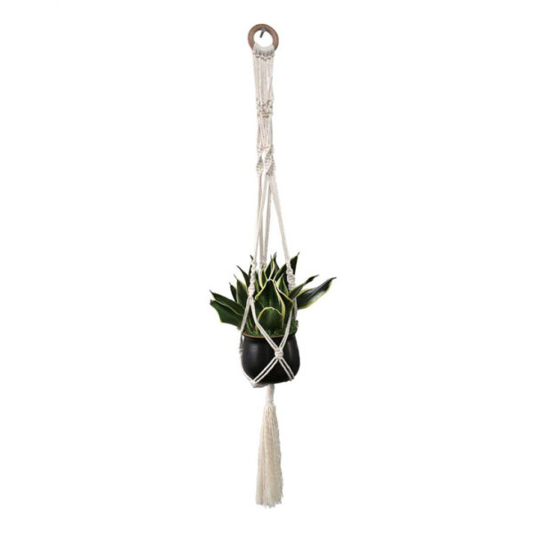 Make It Creative Macrame Kit Plant Hanger Kit White Spiral Knot