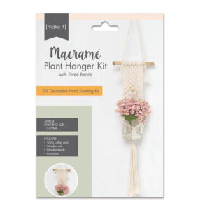 Make It Creative Macrame Kit Plant Hanger Kit Cream Thread Beads