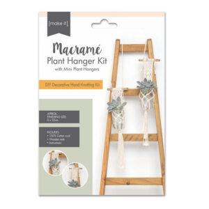 Make It Creative Macrame Kit Plant Hanger Kit Cream Mini Set 2