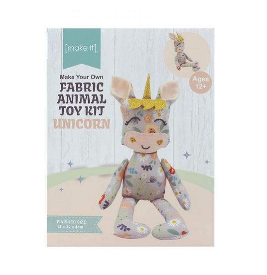 Make It Your Own Fabric Toy Kit Unicorn Incl Fabric and Stuffing