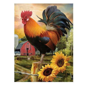 5D Diamond Painting Full Image Square Drills Rooster 40X50cm