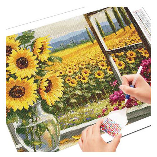 5D Diamond Painting Full Image Square Drills Sunflowers 40X50cm