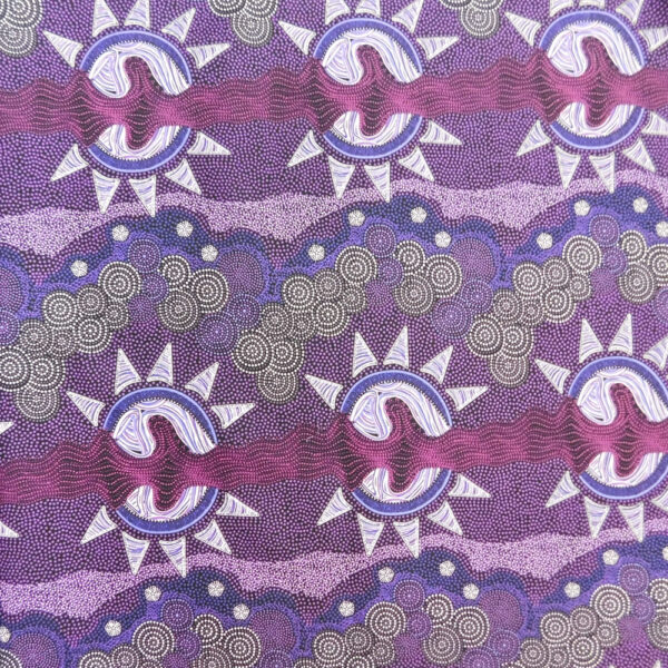 Patchwork Quilting Fabric Aboriginal Sunset Night Dreaming 50x55cm FQ