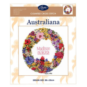 Helene Wild Australian Cross X Stitch Kit Wildflower Wreath Counted