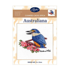 Helene Wild Australian Cross X Stitch Kit Kingfisher Counted