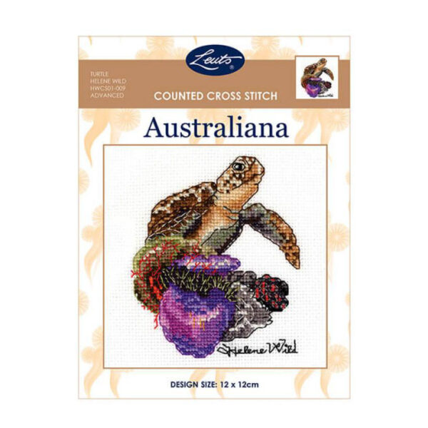 Helene Wild Australian Cross X Stitch Kit Turtle Counted