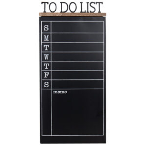 Country Sign To Do List Metal Magnetic Chalkboard Plaque