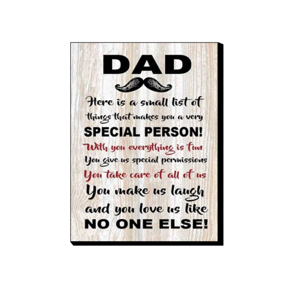Country Farmhouse Wooden Sign Dad Special Person 40x20cm Plaque
