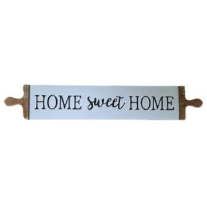 Country Metal Enamel Farmhouse Sign Home Sweet Home Plaque