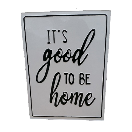 Country Metal Enamel Farmhouse Sign Its So Good to be Home Plaque