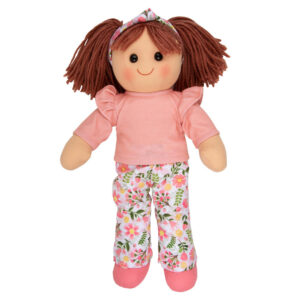 Hopscotch Lovely Soft Rag Doll PIPER Floral Pants Doll 35cm Large