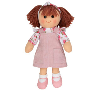 Hopscotch Lovely Soft Rag Doll ALICE Pink Pinafore Doll 35cm Large
