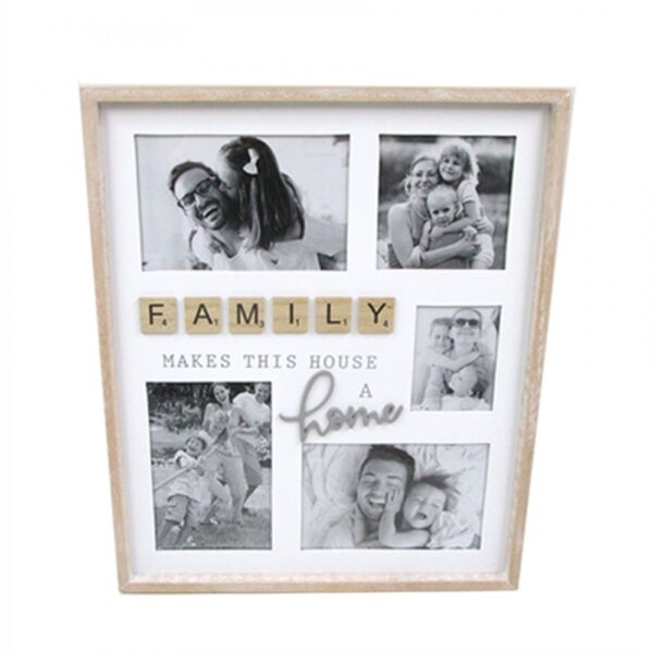 Country Wooden Whitewash Family Makes House a Home Multi Frame