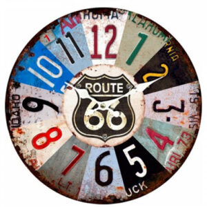 Clock French Country Wall Hanging Clocks Route 66 34cm