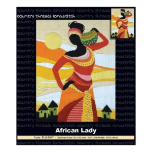Country Threads Long Stitch Kit African Lady Including Threads