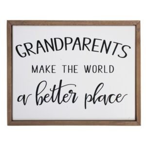 Country Wooden Hanging Sign Grandparents Make The World Better