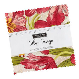 Moda Quilting Patchwork Sewing Charm Pack Tulip Tango 5 Inch Fabrics