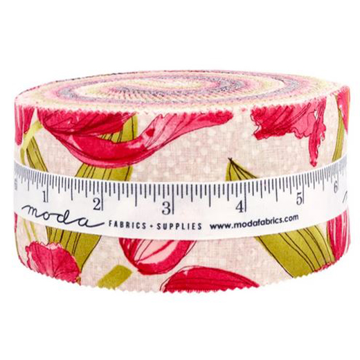 Moda Quilting Patchwork Sewing Jelly Roll Tulip Tango 2.5 Inch Fabrics