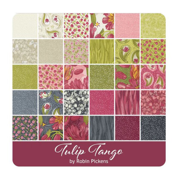 Moda Quilting Patchwork Sewing Tulip Tango Layer Cake 10 Inch Fabrics