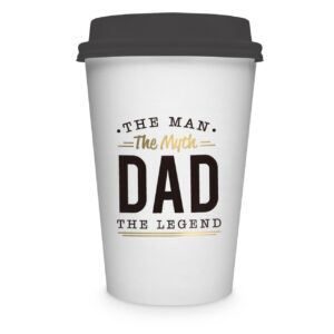 Landmark Ceramic Tea Coffee Travel Mug Cup Dad The Legend