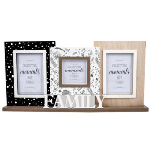 French Country Freestanding Friends Triple Photo Frame Large Sign