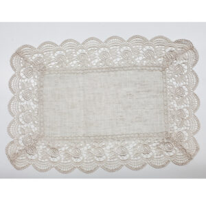 French Country Doily Nelly Coffee for Table Duchess 30x45cm