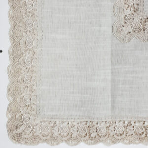 French Country Lace Doily Nelly Coffee Table Topper 85x85cm