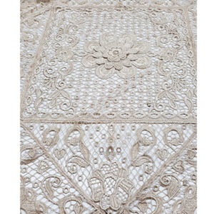 French Country Coffee Lace Doily Table Topper 80x80cm