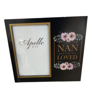Country Wooden Black Floral Photo Frame Nan You Are So Loved