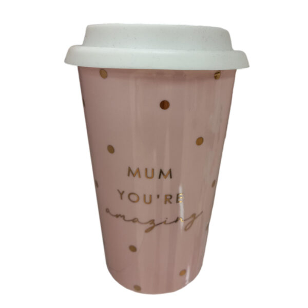Landmark Ceramic Tea Coffee Travel Mug Cup Mum You're Amazing