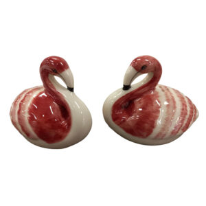 French Country Novelty Kitchen Dining Flamingos Salt and Pepper Set