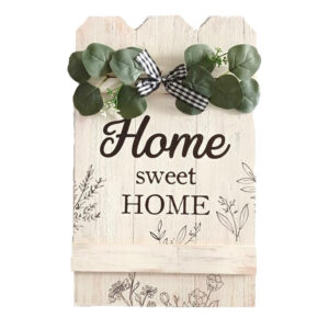 French Country Wall Art Hearts Home Sweet Home Large Wooden Sign