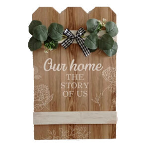 French Country Wall Art Hearts Our Home Large Wooden Sign