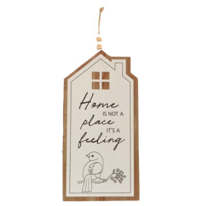 French Country Wall Hanging Home Not a Place Wooden Sign