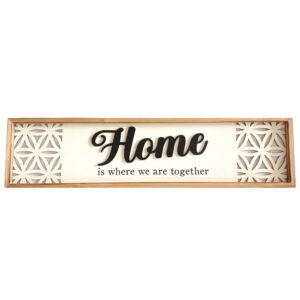 French Country Wall Art Home Together Wooden Framed Sign