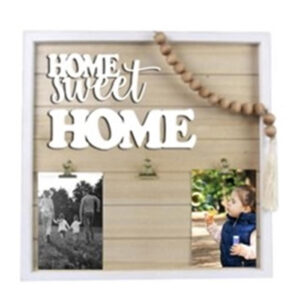French Country Wall Art Home Sweet Home Wooden Framed Photo Sign